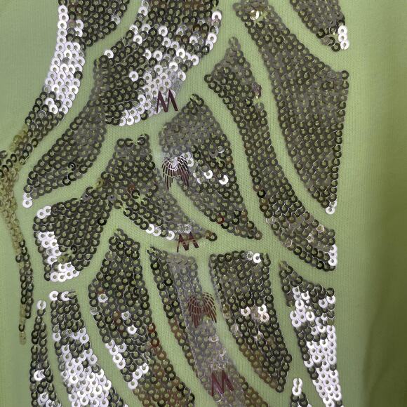 Victoria's Secret Hoodie Womens Medium Sequin Angel Wing Full Zip Jacket - Picture 7 of 16